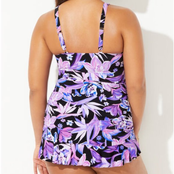 Nwt Twist Front Underwire Swimdress Swimsuits For All sheath - Picture 2 of 5